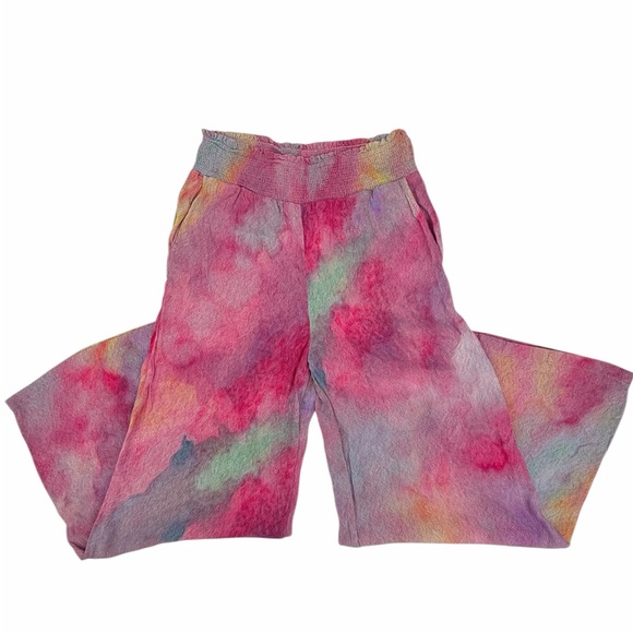 Conditions Apply Pants - Vintage Conditions Apply Tie Dye Smocked Palazzo Pants Boho Festival Y2K Small
